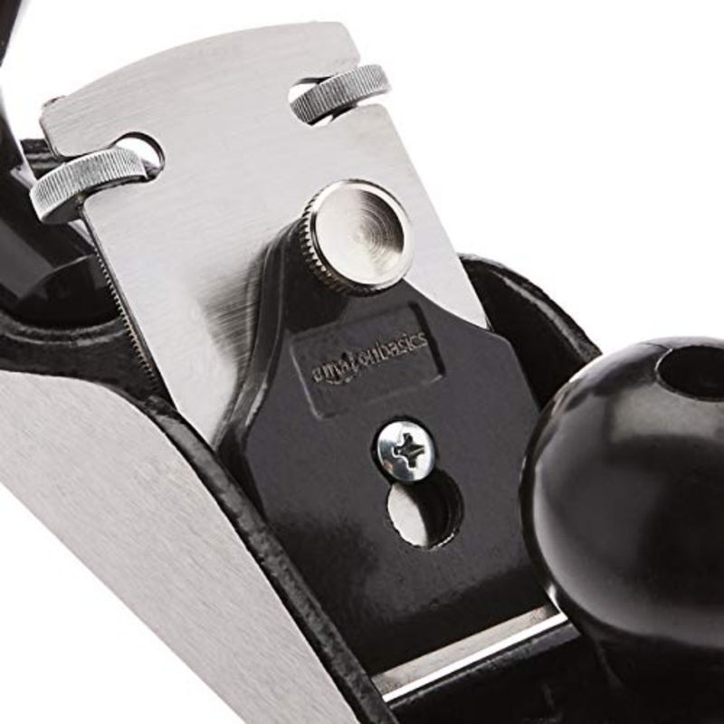 Basics No.4 Adjustable Bench Hand Plane, 2‑Inch 51 mm Blade, Cast‑Iron Body, Adjustable Mouth and Depth Gauge, Smooth Planing for Woodwork and Carpentry Grey/Black - Image 2