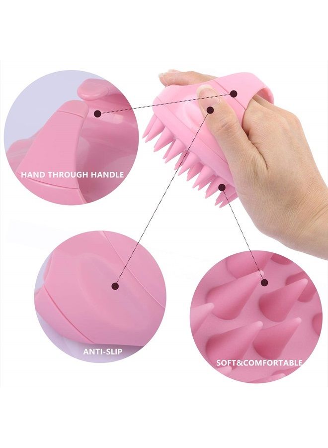 BTYMS 3 Pcs Hair Scalp Massager Shampoo Brush, Silicone Scalp Brush Handheld Shower Scalp Scrubber Cleansing Brush for Removing Dandruff - Image 2