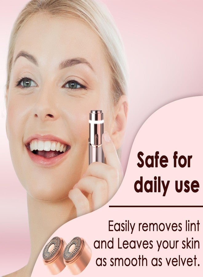 جوريلاتكس رؤوس بديلة من الجيل الثالث لإزالة شعر الوجه بلمسة نهائية مثالية، شفرات بديلة ذهبية وردية اللون غير مؤلمة للوجه مع حقيبة فلانيل من جوريلاكس - Image 4