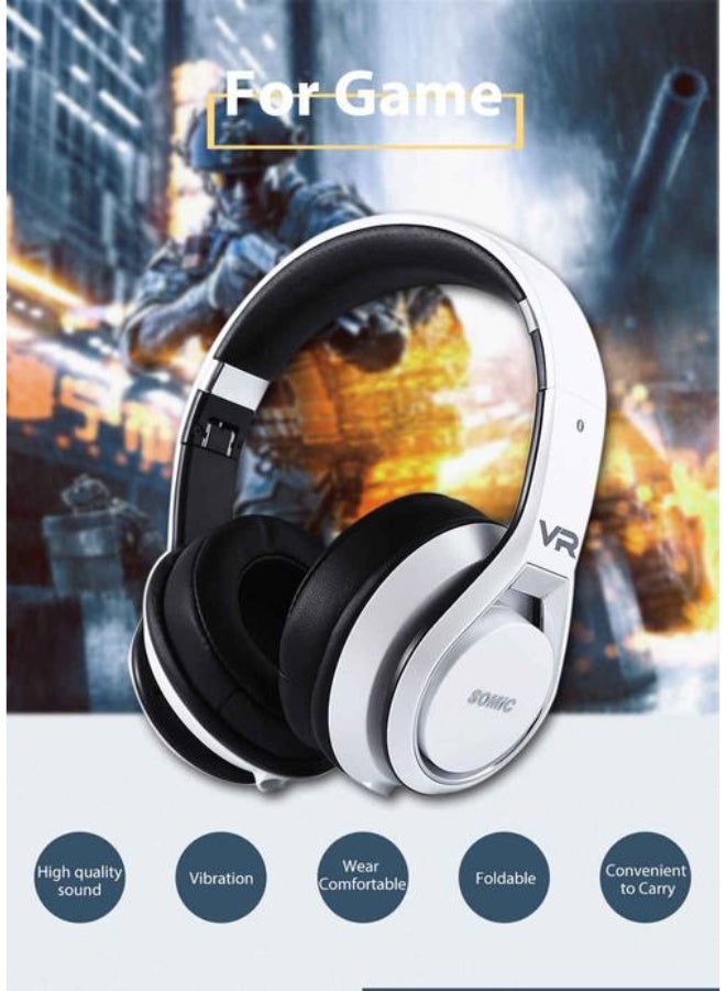 Somic VRH360 4D Headset 3.5MM Plug Gaming Headphones Headset Anti-noise - White - Image 2
