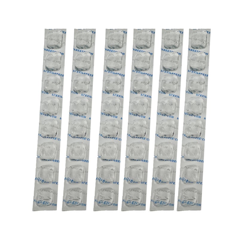 FlexiFreeze FlexiFreeze Cooling Collar Refill Ice Strips 8 Cube Strip 6 Pack