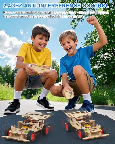 Poraxy STEM Kits for Kids 810 STEM Toys for Boys Ages 813 Remote Control Car Wooden 3D Puzzles Science Kits 812 Projects Building Model Birthday Gifts for 9 11 14 Year Old Teen Boys Girls - Image 5