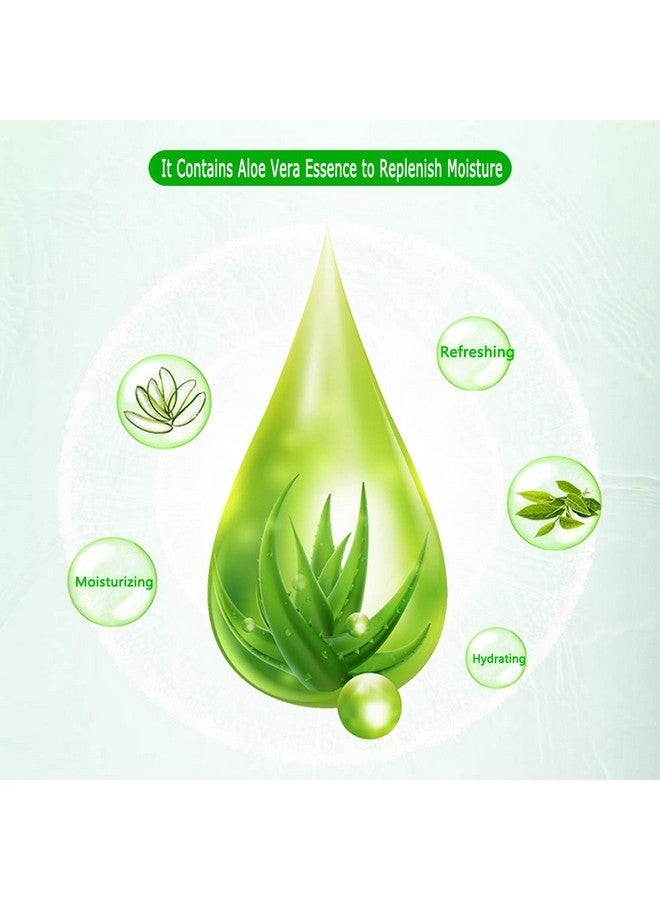PalNour Aloe Facial Skincare Sheet Hydrating Moisturizing Revitalizing Facial Skincare Sheet For Dry Oily Sensitive And Tired Skin 25Ml/0.8Oz Pack Of 10 - Image 4