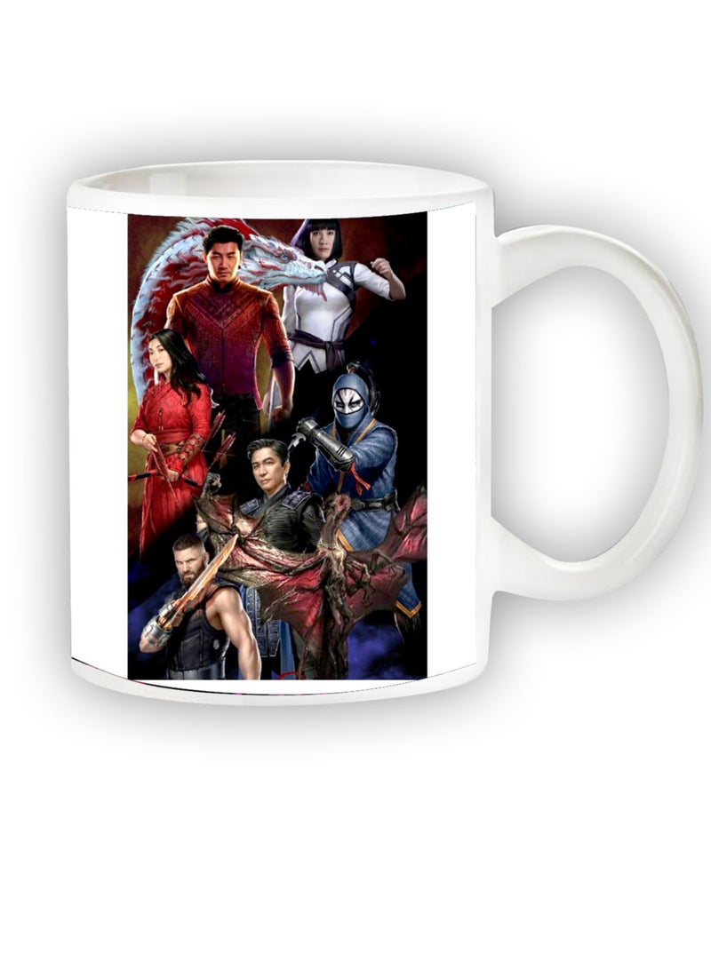 Story Of Candle Ceramic mug with the “Shang-Chi And The Legend Of Ten Rings” design printed in white - Image 1