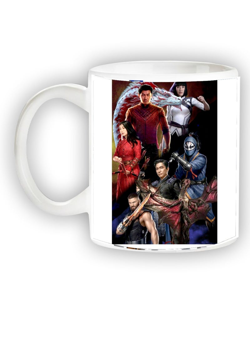 Story Of Candle Ceramic mug with the “Shang-Chi And The Legend Of Ten Rings” design printed in white - Image 2