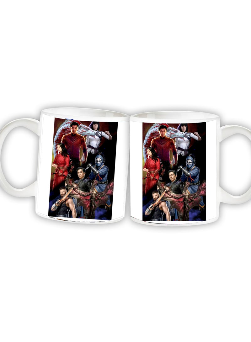 Story Of Candle Ceramic mug with the “Shang-Chi And The Legend Of Ten Rings” design printed in white - Image 3