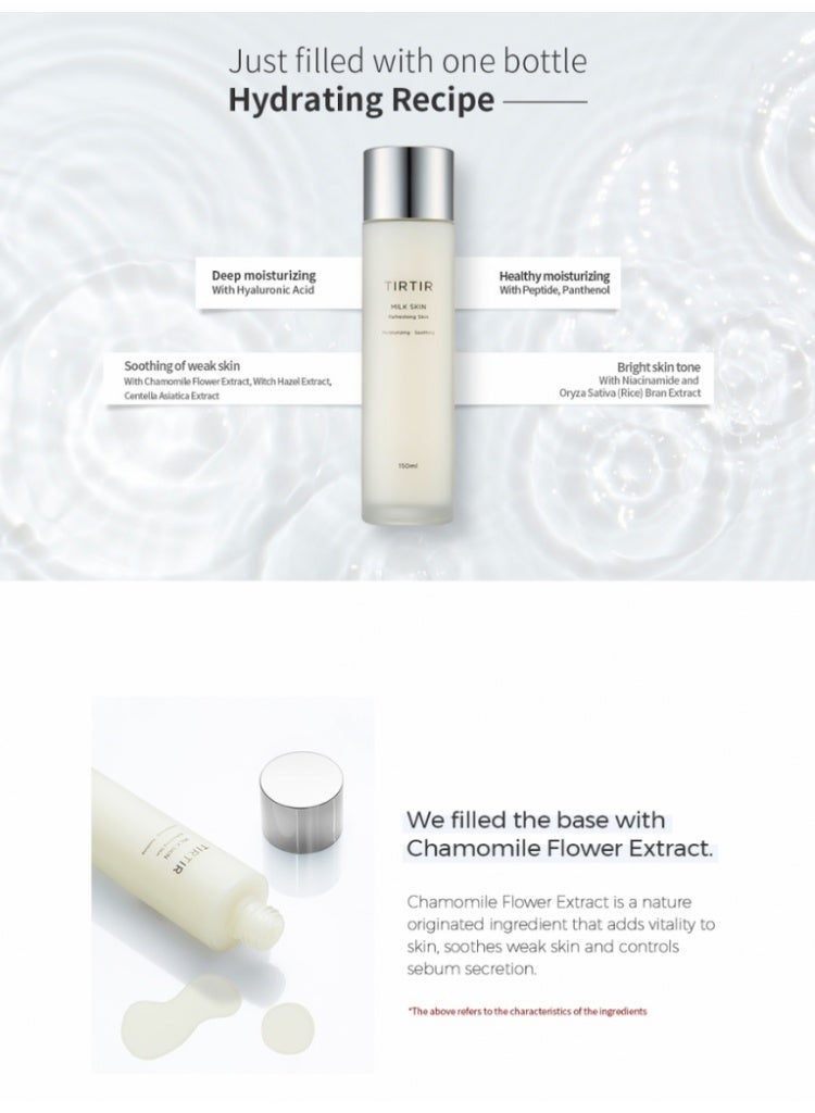 Tirtir Skin Milk Toner – Hydrating and Soothing Facial Toner with Milk Extracts – 150ml - Image 5