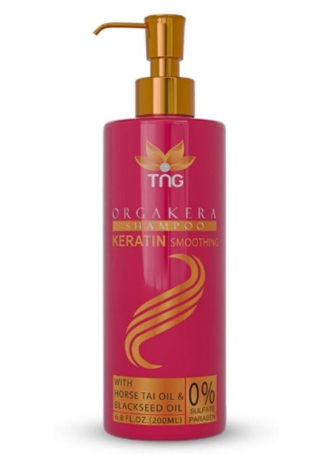 Orgakera Shampoo with Keratin Horse Body Oil and Black Seed Oil 200ml