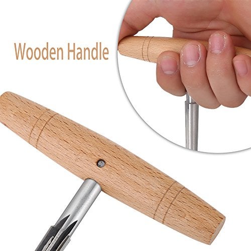 VGEBY Violin Peg Hole Reamer, with Wood Handle for 3/4 4/4 Violin Peg Reamer - Image 4