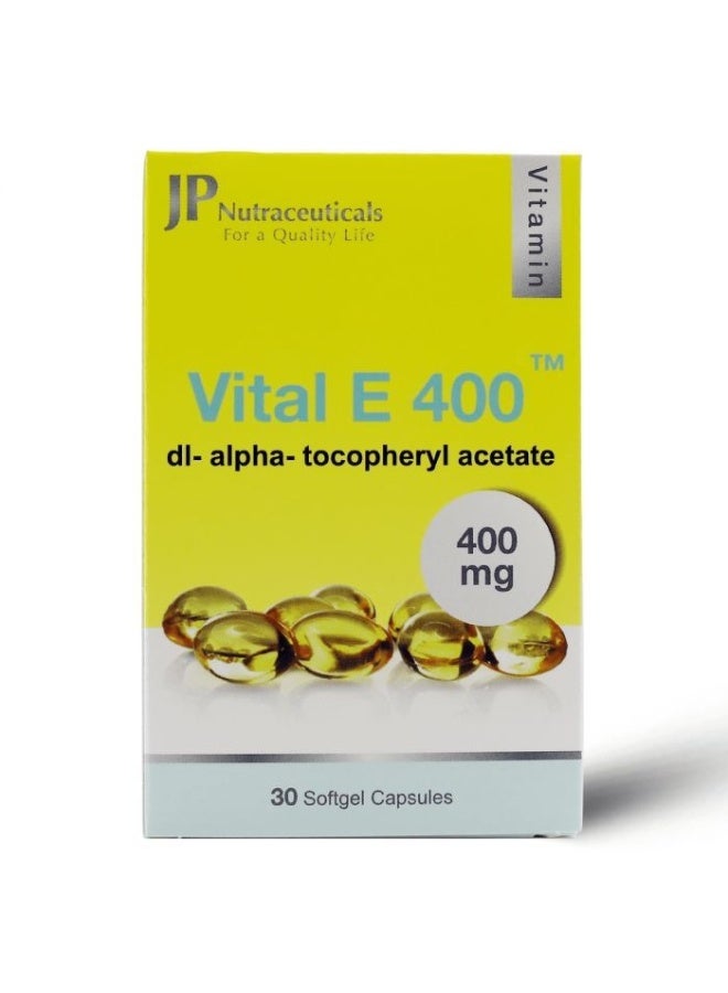 جي بي فيتال فيتامين E 400 ملغ 30 كبسولة