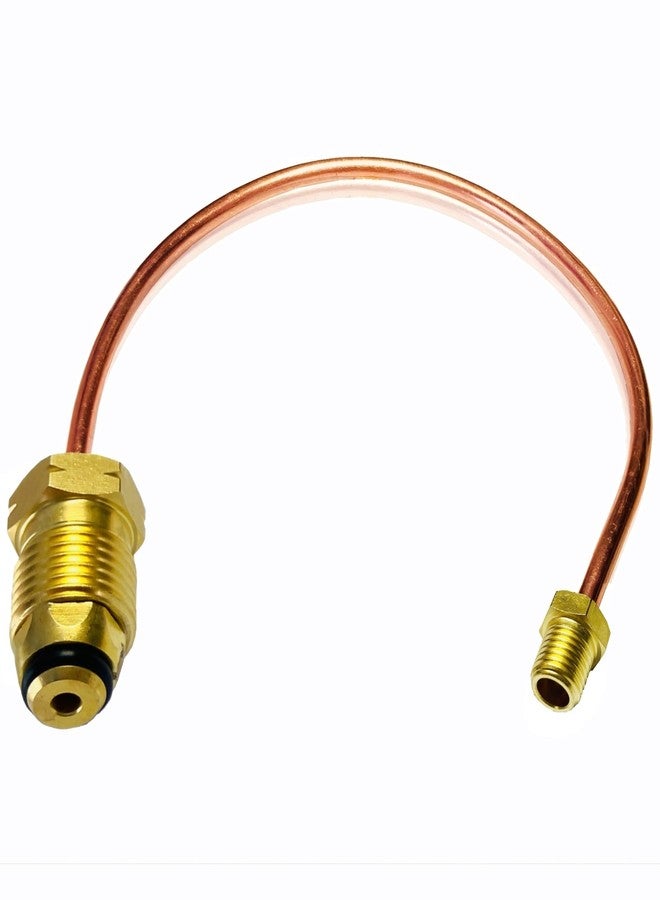 MCAMPAS 15 Inch Propane Regulator Copper Pigtail POL x 1/4"NPT Male Pipe Thread - Image 5