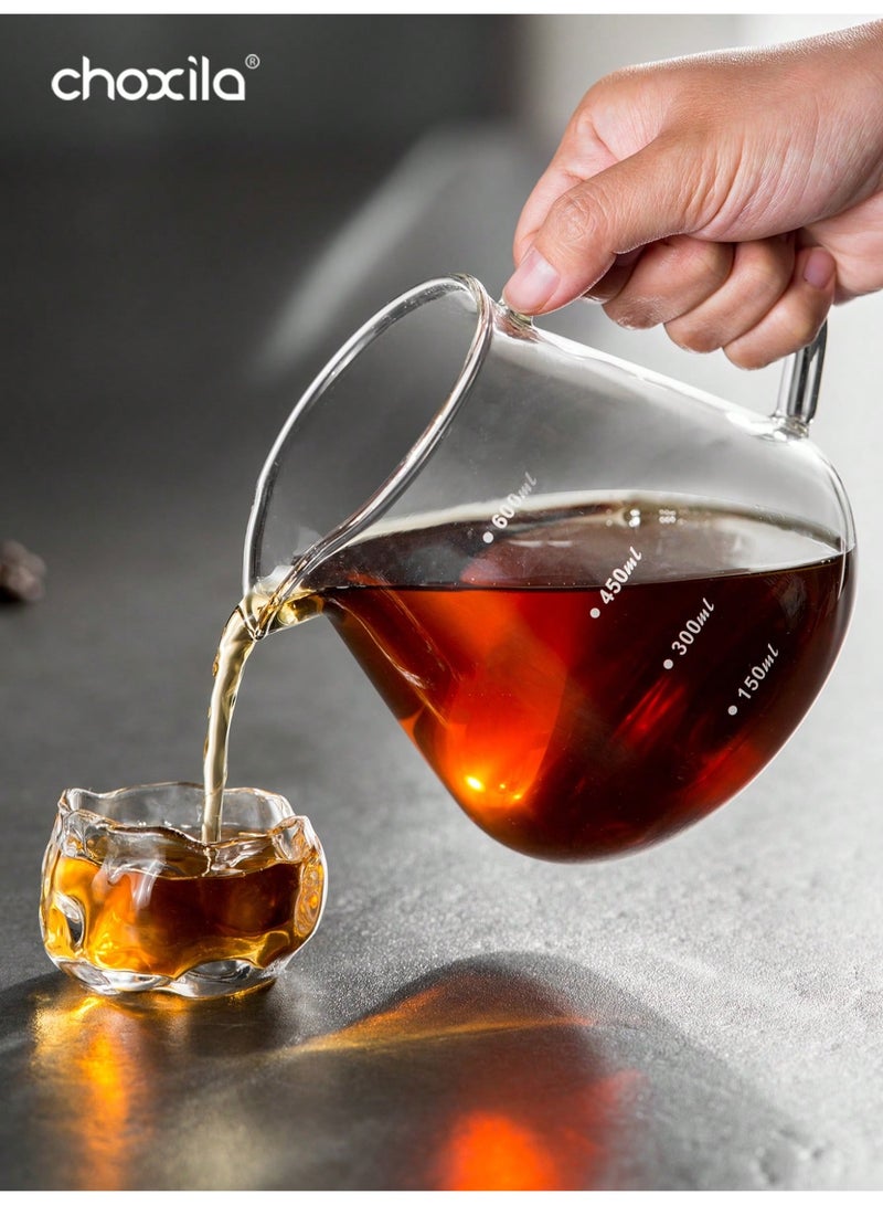 choxila 2pcs/set, Pour Over Coffee Maker Set, Glass Coffee Pot and Filter Cup with Bamboo Stand, Glass Carafe and   Coffee Dripper, Drip Coffee Maker Set for Home or Office, 1-4 Cups - Image 4