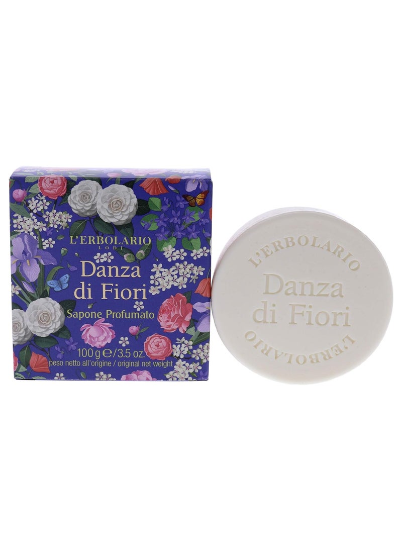 L'Erbolario LErbolario Dance Of Flowers Perfumed Bar Soap  Enriched With All Natural Ingredients And Aromatic Fragrances  Cleanses And Moisturizes Skin  Long Lasting And Creates A Rich Creamy Lather  35 Oz 