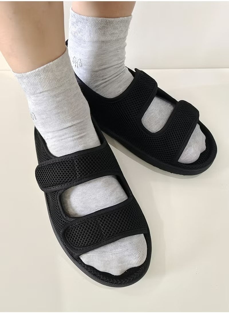 HAVEN - Diabetic Shoes，Orthopedic Diabetic Walking Shoes，Extra Wide Width Open Toe Sandals，Adjustable Arthritis Edema Slippers for Elderly（41-42size） - Image 1