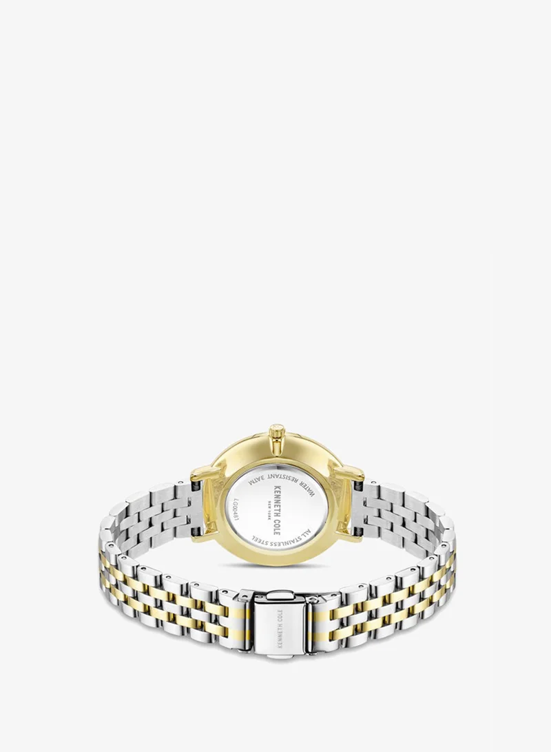 Kenneth Cole New York  34mm Analog Women's Watch with Two-tone Stainless Steel Bracelet for Women | Best Price UAE