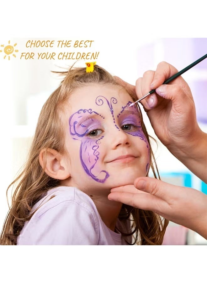 poetry shadow Face Painting Kit for Kids Adults, Rainbow Split Cake Face Paint, Water Activated Facepaint Makeup Kit, One Stroke Non Toxic Rainbow Face Body Paint Set - Image 3