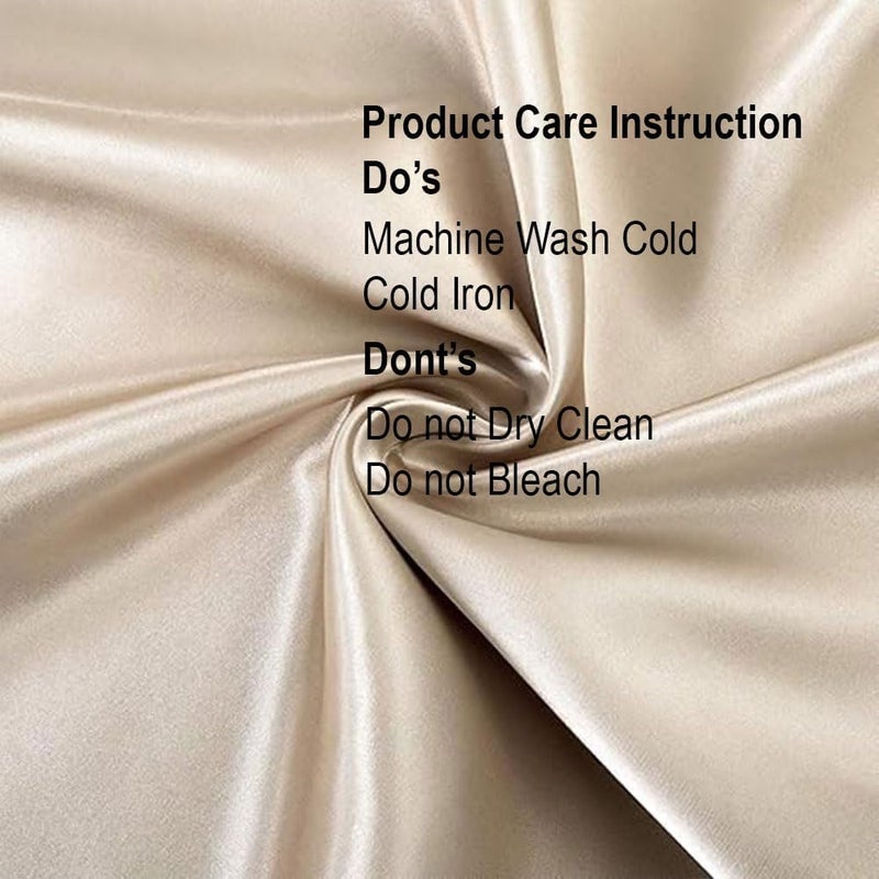 Xpower Silk Bedsheet 3-Piece Set - Luxury Silk Sheets for Superior Comfort and Body Care - Hypoallergenic flat Bed Sheet with 2 Pillowcases (Amber Gold, King (U.S. Standard)) - Image 2