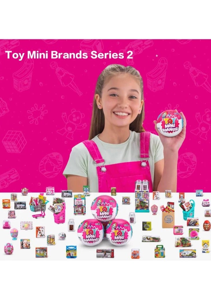 5 Surprise 5 Surprise Toy Mini Brands，1 Collector's kit ，Real miniature toys by Zuru, Five times surprise ball, Mini blind box ball  - Image 4
