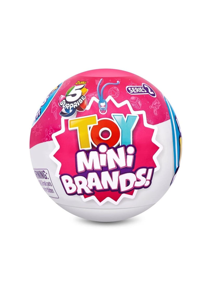 5 Surprise 5 Surprise Toy Mini Brands，1 Collector's kit ，Real miniature toys by Zuru, Five times surprise ball, Mini blind box ball  - Image 1