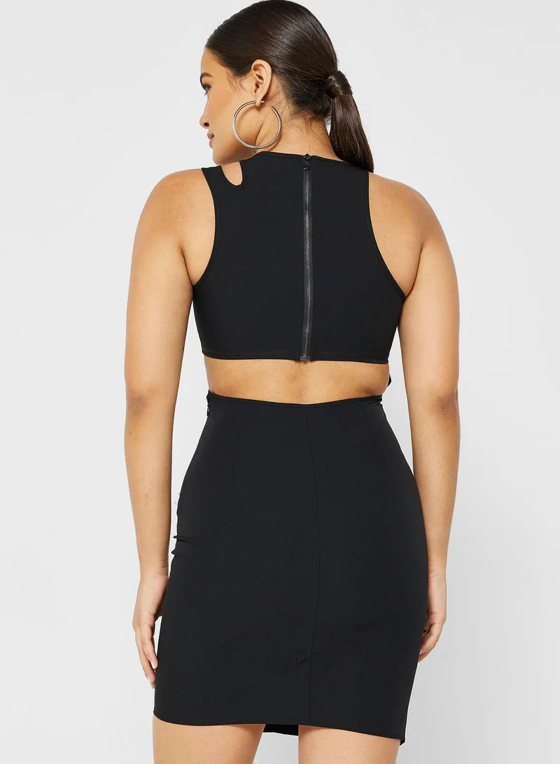 Calvin Klein Jeans Knitted Logo Detail Dress