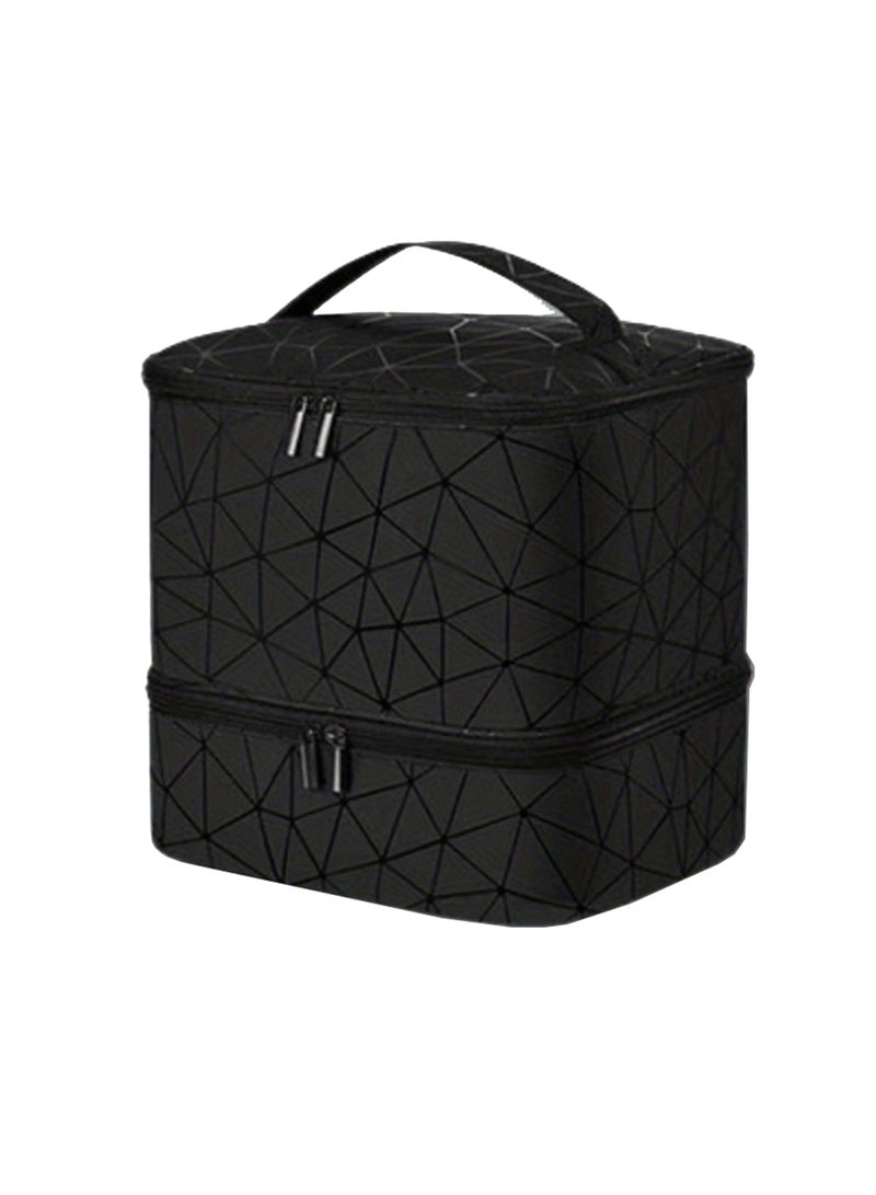 أوريتي منظم طلاء الأظافر أدوات الأظافر ذات الطبقة المزدوجة وحالة مجفف الأظافر مع الفواصل - Image 2