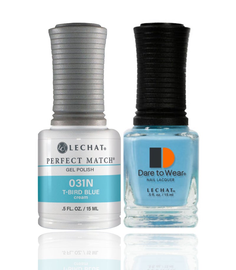Perfect Match Gel Nail Polish 15ml Soak Off Long Lasting High Shine UV LED Gel Non Toxic Easy Application Wide Color Range for Manicure and Pedicure T-Bird Blue PMS031N