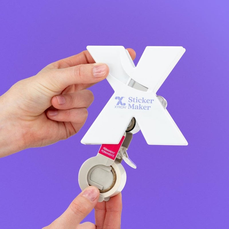 Xyron X150 Sticker Maker, Makes 1.5" Stickers, For Scrapbooking, Crafts, Cards, School Projects, Acid-Free Adhesive, Portable, Color May Vary (XRN150) - Image 4