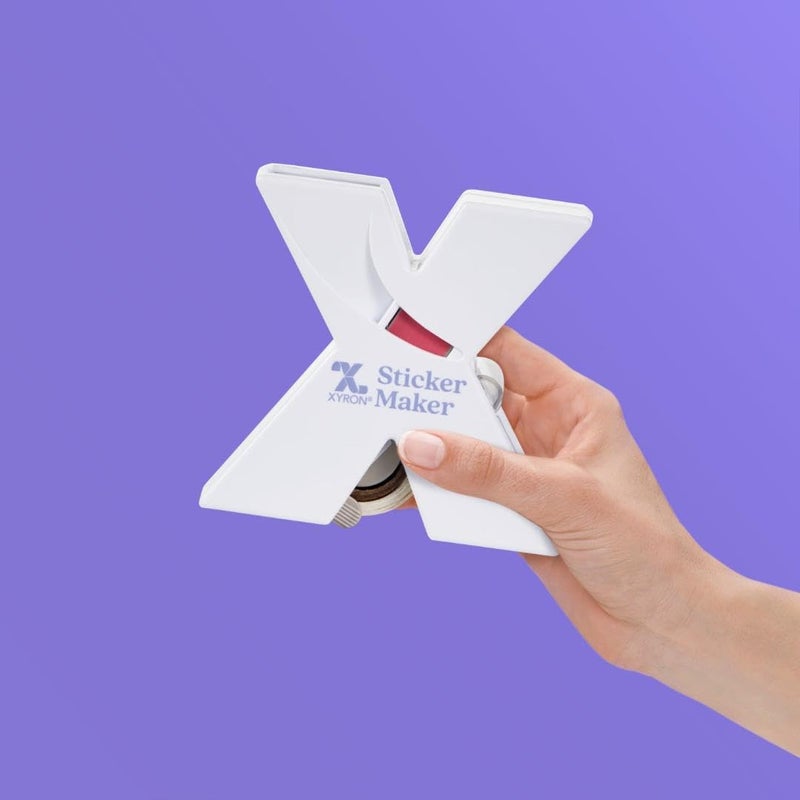 Xyron X150 Sticker Maker, Makes 1.5" Stickers, For Scrapbooking, Crafts, Cards, School Projects, Acid-Free Adhesive, Portable, Color May Vary (XRN150) - Image 3