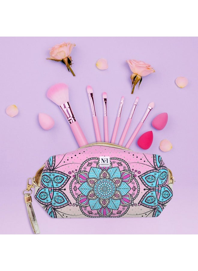 NFI essentials NFI essentials Printed Makeup Pouch Cosmetic Pouch for Women Travel Pouch Stationery Pouch for Girls Vanity Case Jewellery Organisers Pouch for Ladies  - Image 5