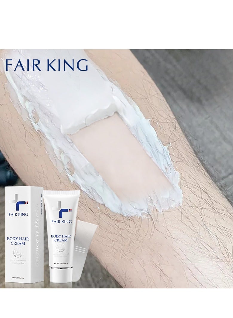 Fair King Hair removal cream for armpit hair removal, leg hair, special for sensitive skin, soothing and repairing underarms, hair removal without leaving traces per bottle 40g - Image 5