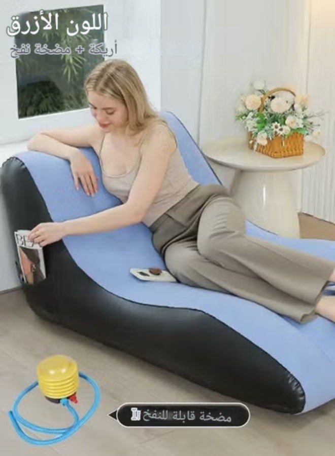 أريكة قابلة للنفخ أريكة محمولة على شكل حرف S أريكة قابلة للطي أريكة قابلة للطي أريكة قابلة للنفخ سرير قيلولة محمول - Image 3