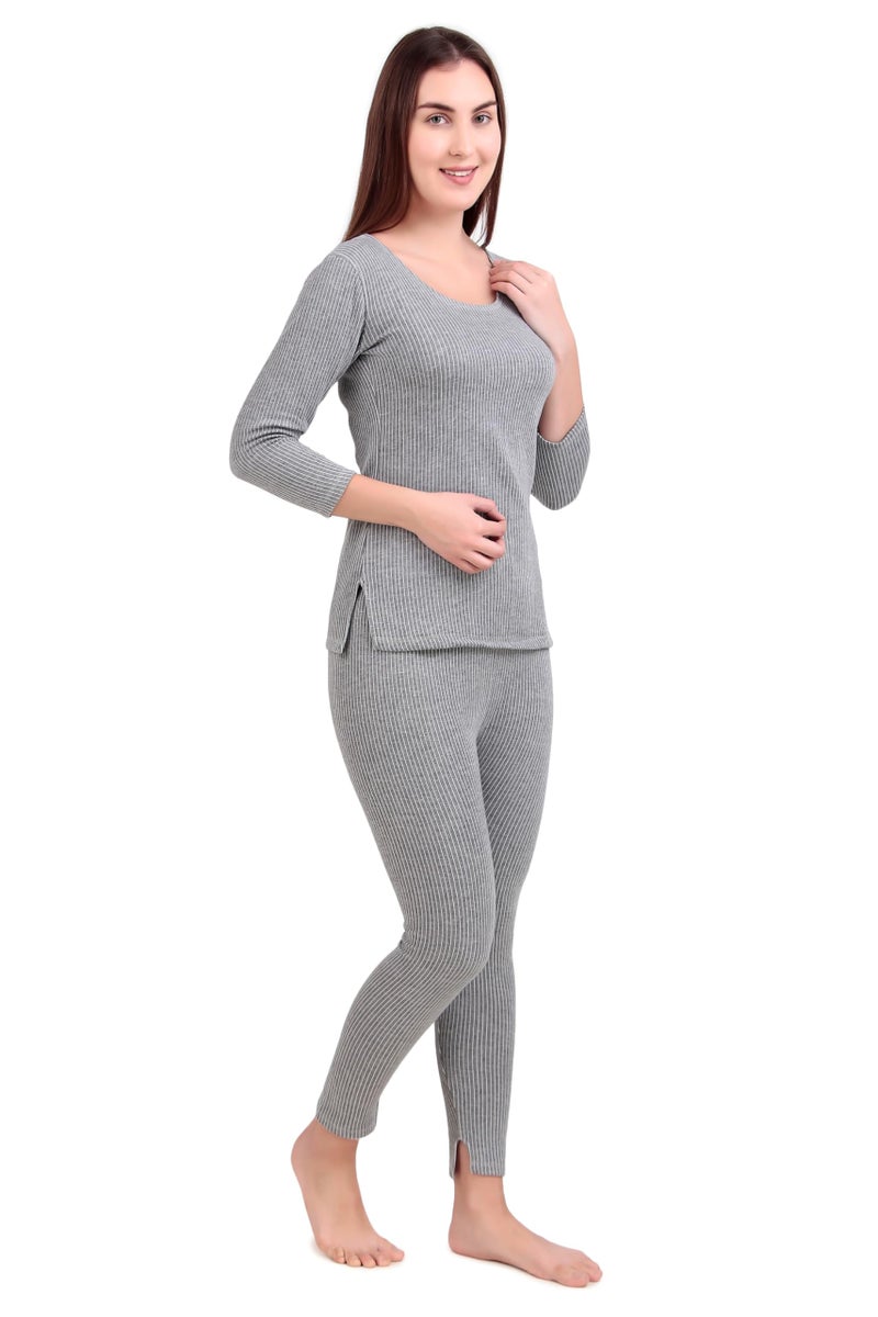 HAP Women's Thermal Set_FS_LG (Medium) Light Grey_M - Image 3