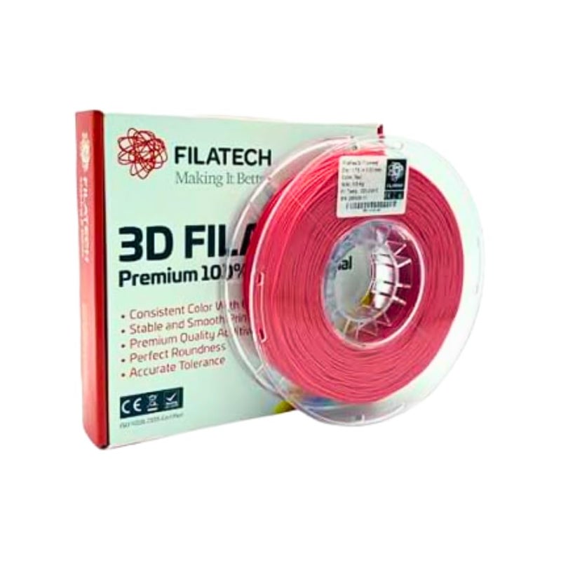 Filatech FilaFlexible 30 TPEE Based Engineering 3D Printer Filament175mm 003mm 05kg Spool TPU Superior Made in UAE Red - Image 2