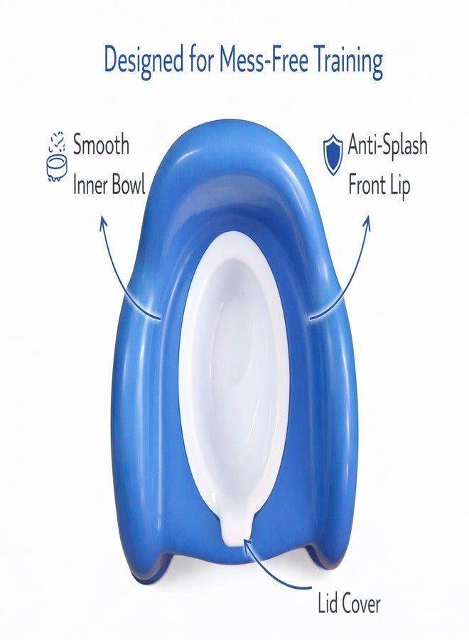 Maanit Baby Toilet Training Potty Seat with Upper Closing Lid with Removable Bowl (Blue) - Image 5