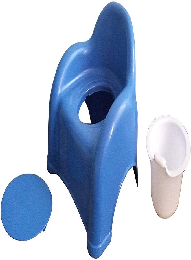 Maanit Baby Toilet Training Potty Seat with Upper Closing Lid with Removable Bowl (Blue) - Image 2