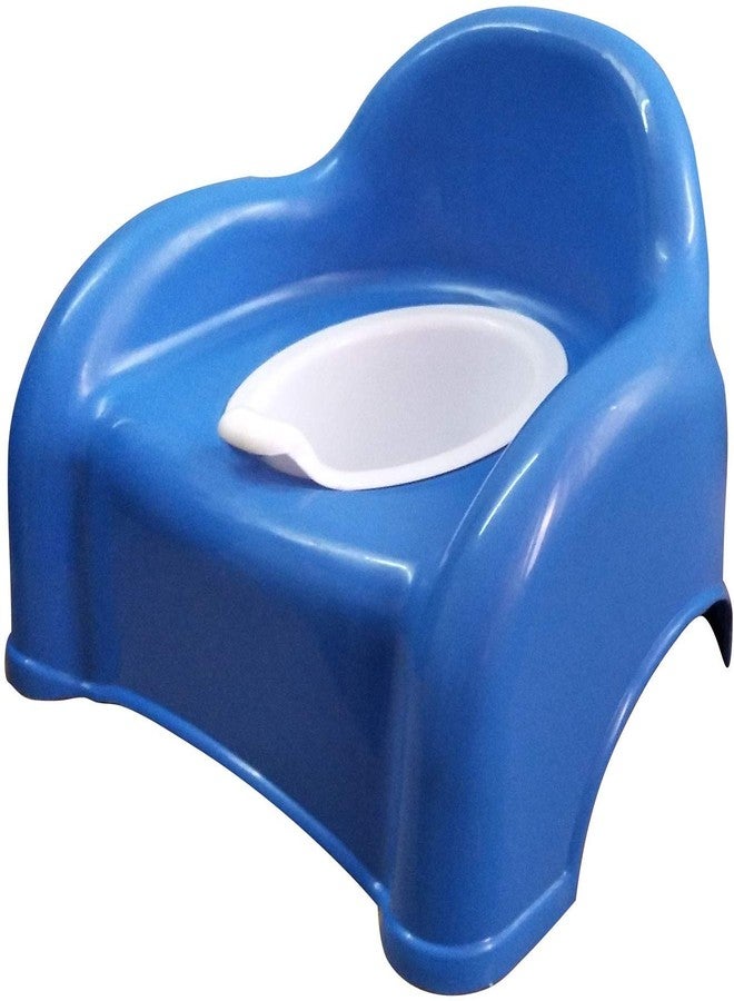 Maanit Baby Toilet Training Potty Seat with Upper Closing Lid with Removable Bowl (Blue) - Image 1