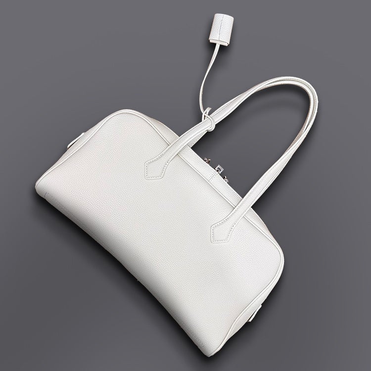 Large Capacity Women's Genuine Leather Tote Bag - Image 4