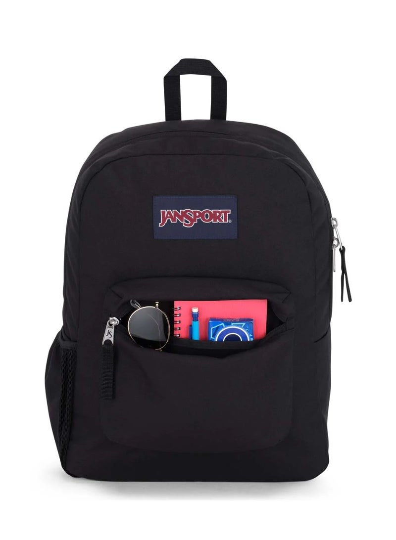 JanSport Unisex Fashion Backpack Cross Town Black - Image 3