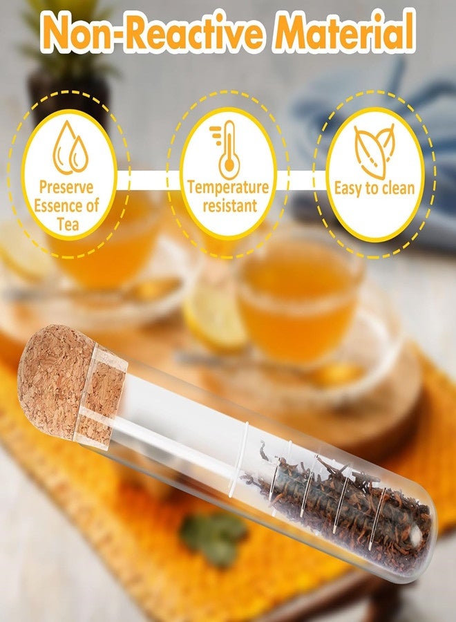 Osowake Glass Tea Strainers for Loose Tea, Glass Tea Infuser for Long Leaf Tea, Reusable Tea Diffusers with Cork, Large Loose Tea Steeper Filter for Cup - Image 5