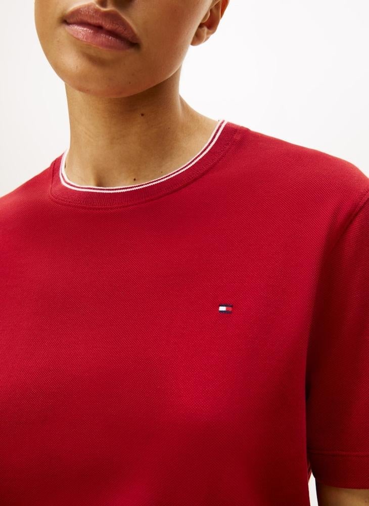 تومي هيلفيغر تيشيرت بياقة دائرية وشعار - Image 3