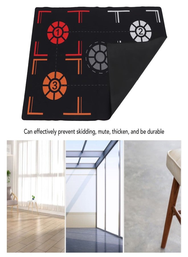 Naroote Basketball Sticky Mat, Basketball Training Mat, Basketball Pads for Training Training Mat Rubber Black Basketball Footstep Mat for Kids for Home - Image 3