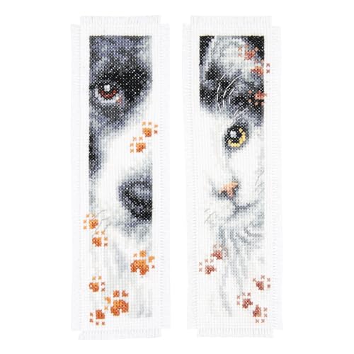 Vervaco Cross Stitch Bookmark Dog and Cat (Set of 2) 2.4" x 8" PN-0155651 - Image 5
