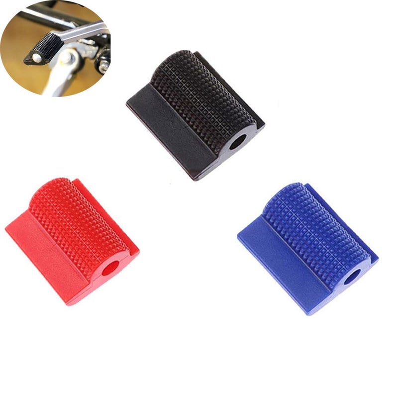 YehVeh 3 Pack Motorcycle Shift Lever Cover Shoes Grips Non Slip Rubber Pads Sleeve Shoe Protector for Yamaha Suzuki Motorcycle Gear Shifter Shift Lever Pegs Mini Bike Motorbike Dirt Bike Pit Bikes - Image 3