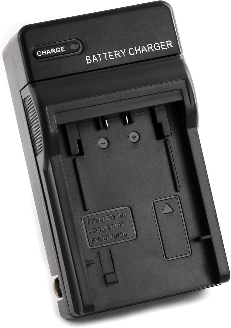 Norifon NP-FH50 Wall Charger for Sony DCR-DVD108 DCR-DVD610 DCR-DVD105 DCR-HC21 DCR-HC52 DCR-HC38 DCR-SR45 DCR-SR47 DCR-SX85 DCR-SX45 DCR-SX44 HDR-SR11 HDR-SR12 HDR-XR160 and More with Foldable Plug - Image 1