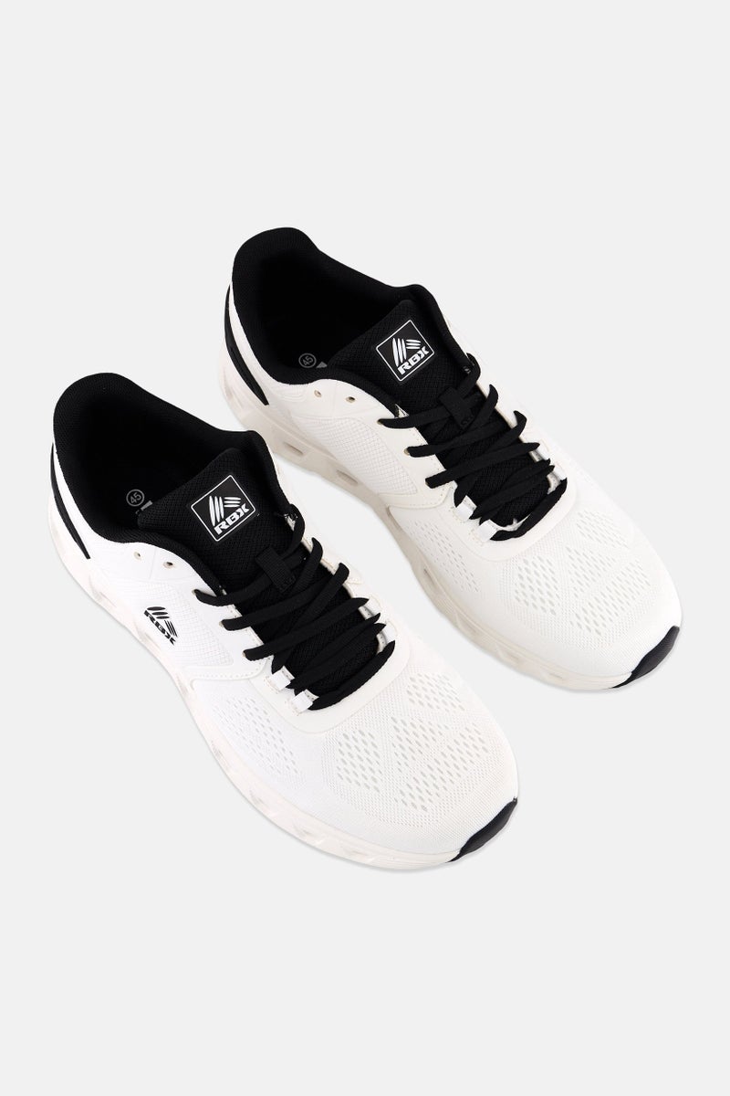 RBX Men Brand Logo Lace Up Training Shoes, White - Image 4