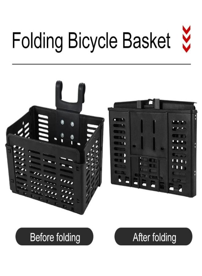 WEST BIKING Bicycle Basket Foldable Basket Cycling Carryings Pouch Luggage  Cycling Container Bike Carry Case Cycling Accessories Handlebar Foldable Pannier - Image 3