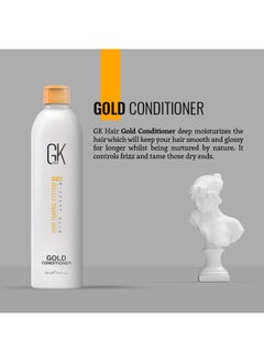 GK Hair Gold Conditioner (8.5 Fl Oz/250ml) Hair Moisturizing Shine and Protection With Argan Oil, Shea Butter, Natural Oils All Hair Types  - Image 2