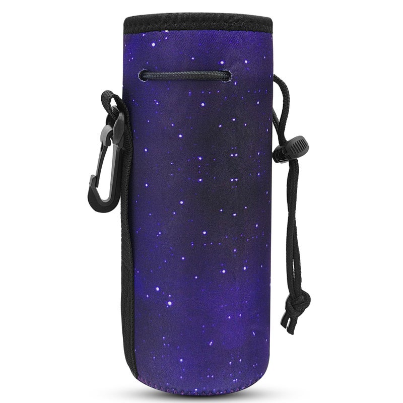 ALEIFLE Water Bottle Carrier,Insulated Neoprene Water Gym Travel bottle Holder Bag Protector Sleeve Case Pouch Cover 0.6L or 0.75L, Great for Stainless Steel Bottles (Star) - Image 1