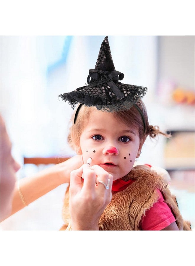 Utavu Halloween Witch Hat Headband for Halloween Costume Dress up Party Supplies, Black, One Size - Image 5