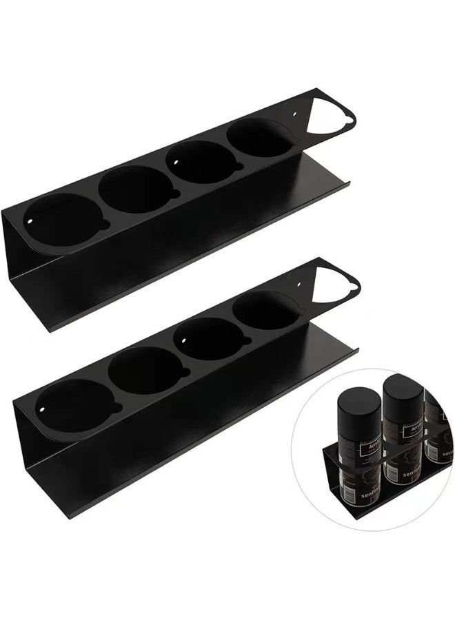 Bukela 2 Pieces Aerosol Spray Can Storage Rack – Wall Mount, for Kitchen, Bathroom - Image 1